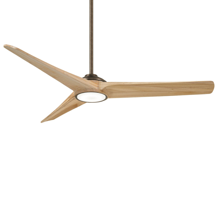 Timber LED Ceiling Fan in Heirloom Bronze / Maple/Small.