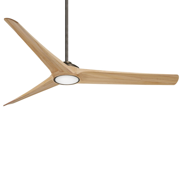 Timber LED Ceiling Fan in Heirloom Bronze / Maple/Large.