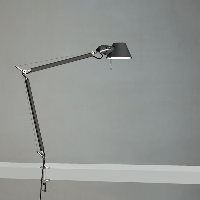 Tolomeo Classic LED Table Lamp in Black/Clamp/100W.