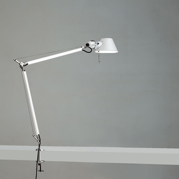 Tolomeo Classic LED Table Lamp in White/Clamp/100W.