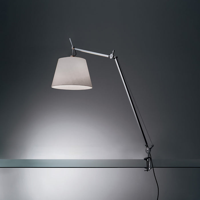 Tolomeo Mega Clamp Table Lamp in Aluminum/Fiber.