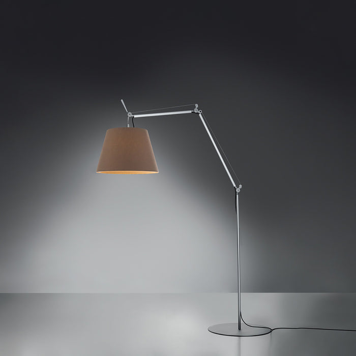Tolomeo Mega Outdoor LED Floor Lamp in Dove Grey.