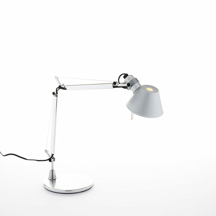 Tolomeo Micro LED Table Lamp in Aluminum/Inset Pivot/8W.