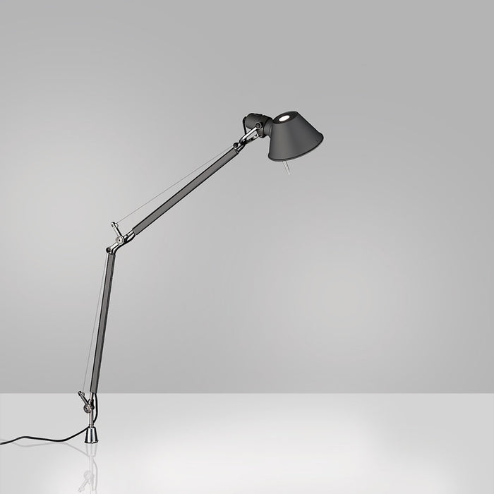 Tolomeo Midi LED Table Lamp in Anthracite/Inset Pivot.