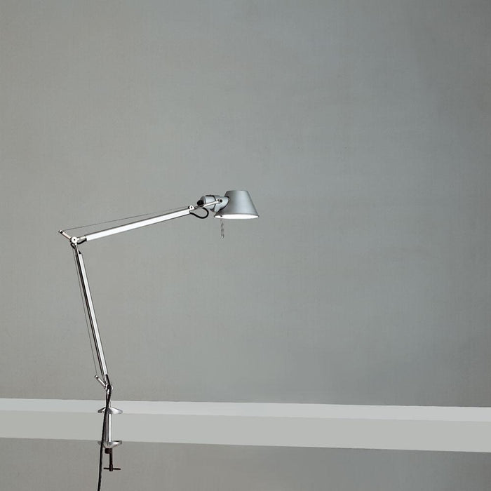 Tolomeo Mini Table Lamp in Aluminum/Clamp.