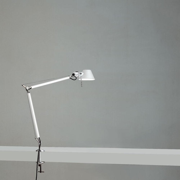 Tolomeo Mini Table Lamp in White/Clamp.