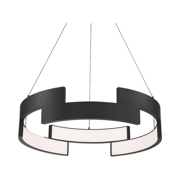 Trap LED Pendant Light in Black/Medium.