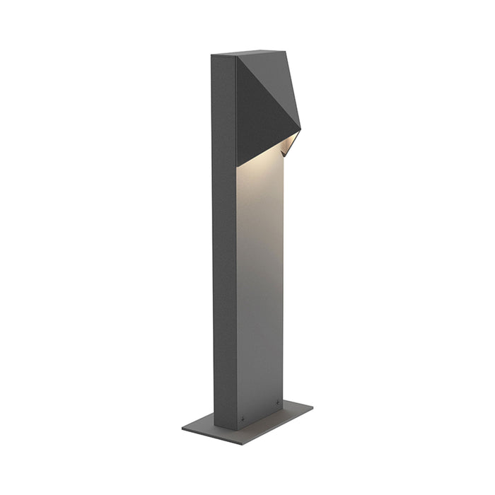 Triform Compact LED Bollard in Small/Single Light/Textured Gray.