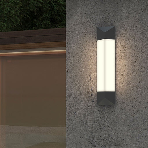 Triform Outdoor LED Wall Light in outdoor.