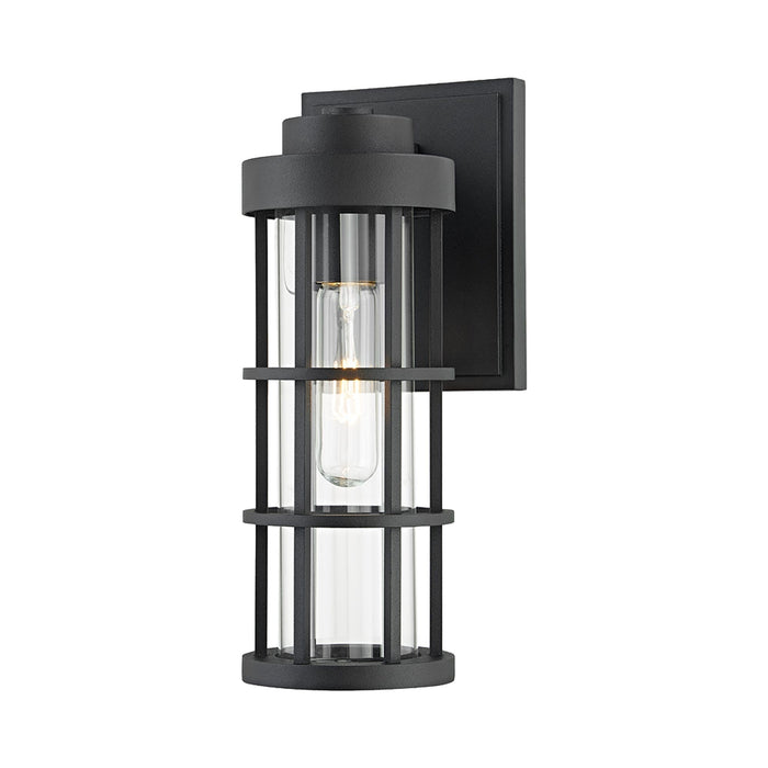 Mesa Outdoor Wall Light in Texture Black (Small).