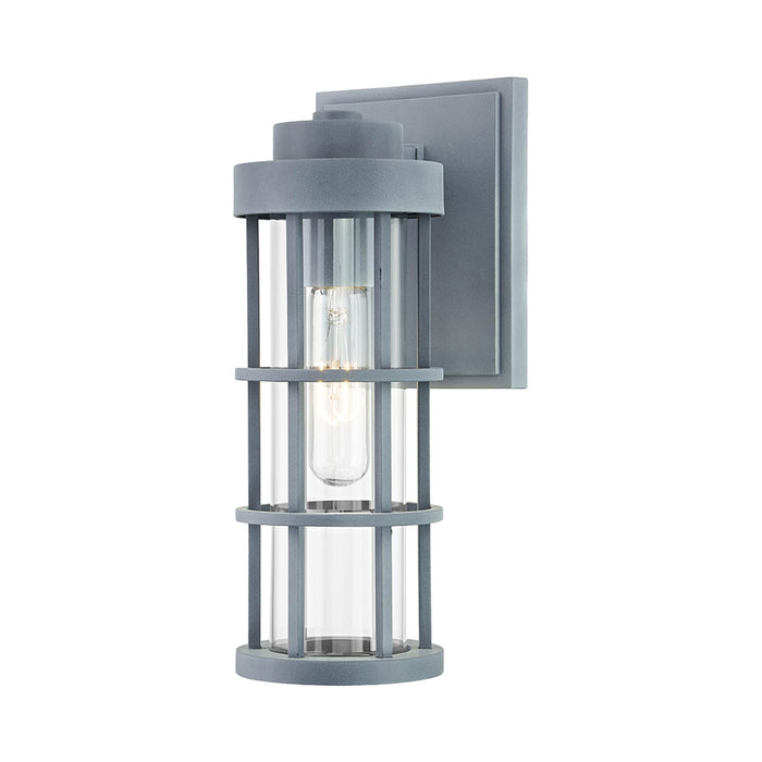 Mesa Outdoor Wall Light in Weathered Zinc (Small).