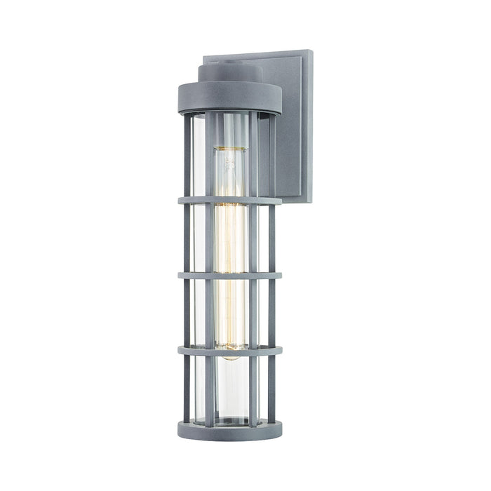 Mesa Outdoor Wall Light in Weathered Zinc (Large).