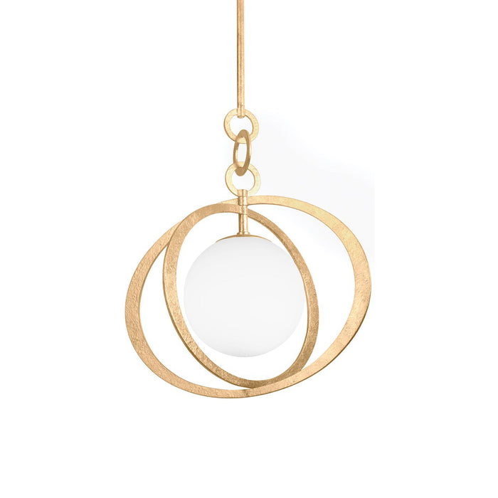 Olancha Pendant Light in Vintage Gold Leaf (Small).