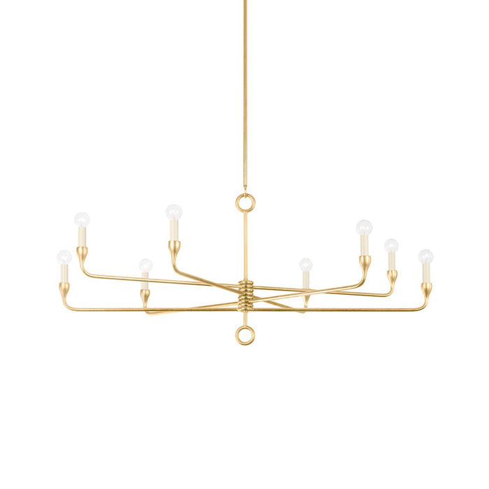 Orson Chandelier in Vintage Gold Leaf (8-Light).