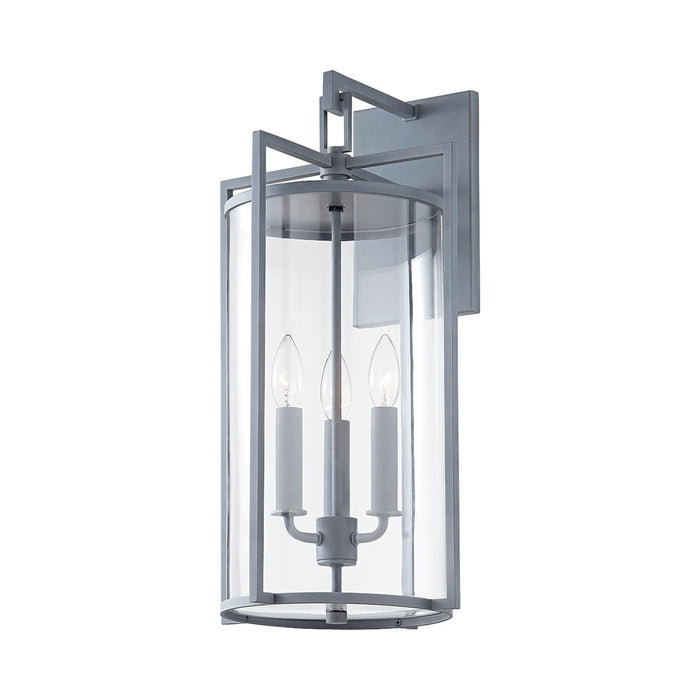 Percy Outdoor Wall Light in Weathered Zinc (3-Light).