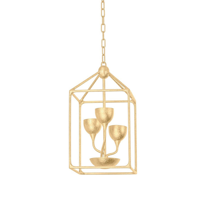 Westwood Pendant Light in Vintage Gold Leaf (5-Light).