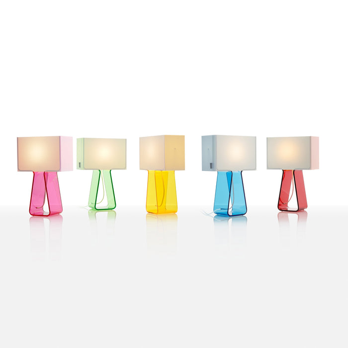 Tube Top Color Table Lamp in multicolor.
