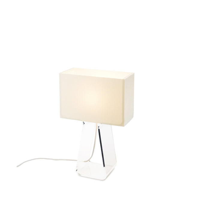 Tube Top Table Lamp in White/Char/Small.