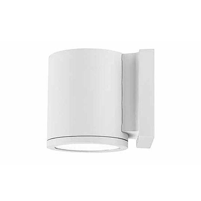 Tuble Vertical Outdoor LED Wall Light in White (1-Light).