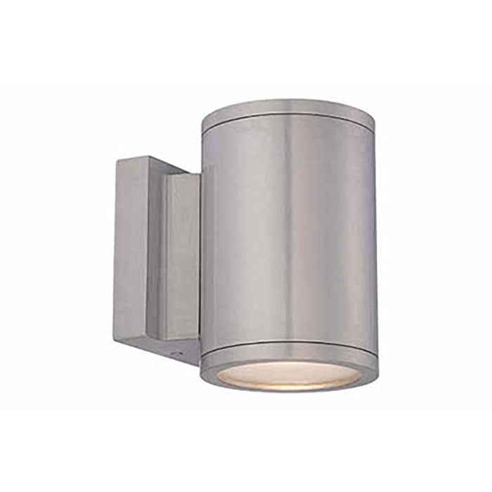 Tuble Vertical Outdoor LED Wall Light in Brushed Aluminum (2-Light).