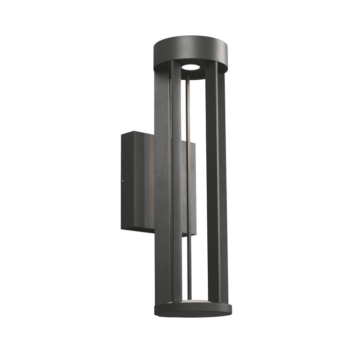 Turbo Outdoor LED Wall Light in Black.