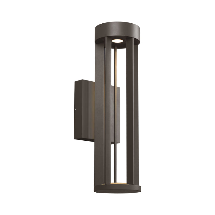 Turbo Outdoor LED Wall Light in Bronze.