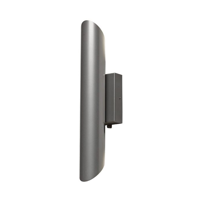 Cylo Angle LED Wall Light in Satin Pewter.