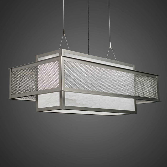 Duo LED Linear Pendant Light in Detail.