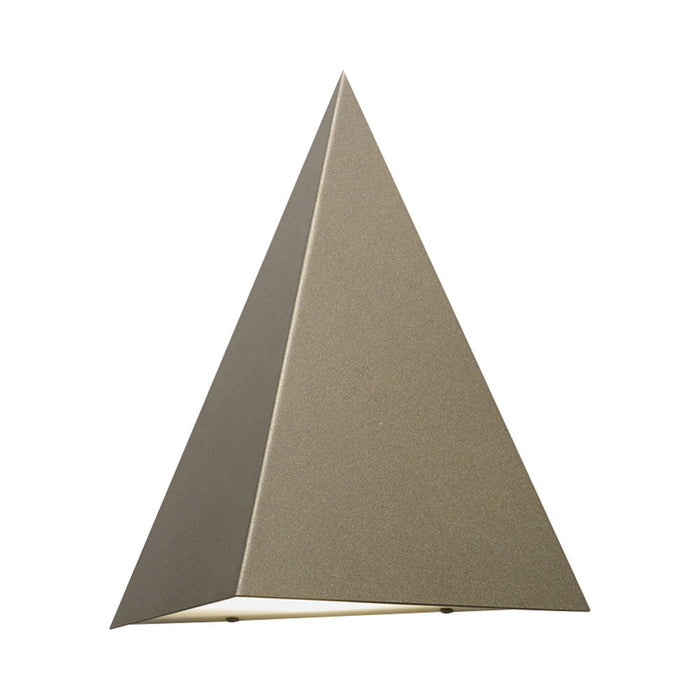 Fortis Tri Outdoor LED Wall Light in Cast Bronze.