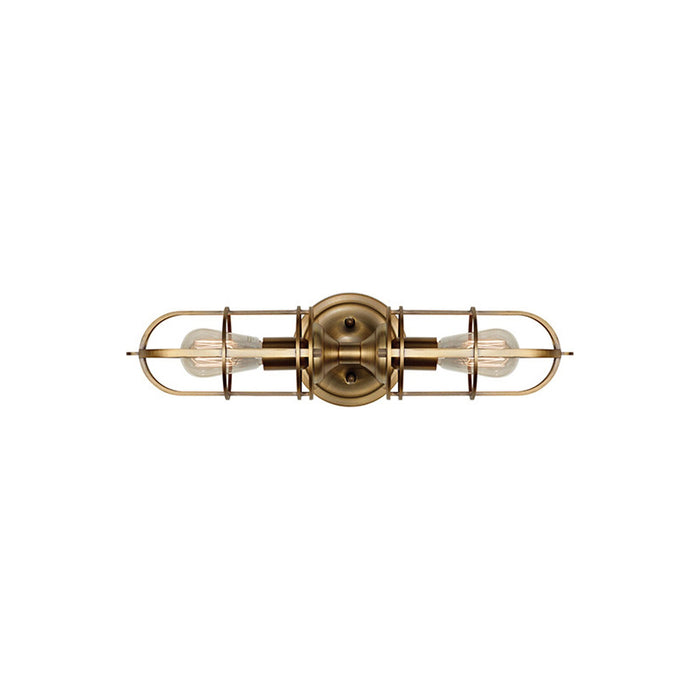 Urban Renewal Bath Vanity Light in 2-Light/Dark Antique Brass.