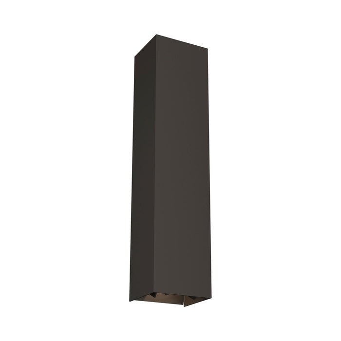 Vex Large Outdoor LED Wall Light in 20-Inch/Bronze.