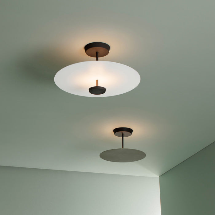 Flat LED Semi Flush Ceiling Light in Detail.