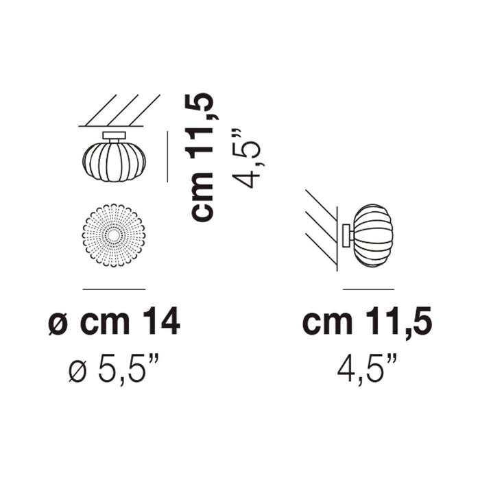 Diamante Spot Light - line drawing.