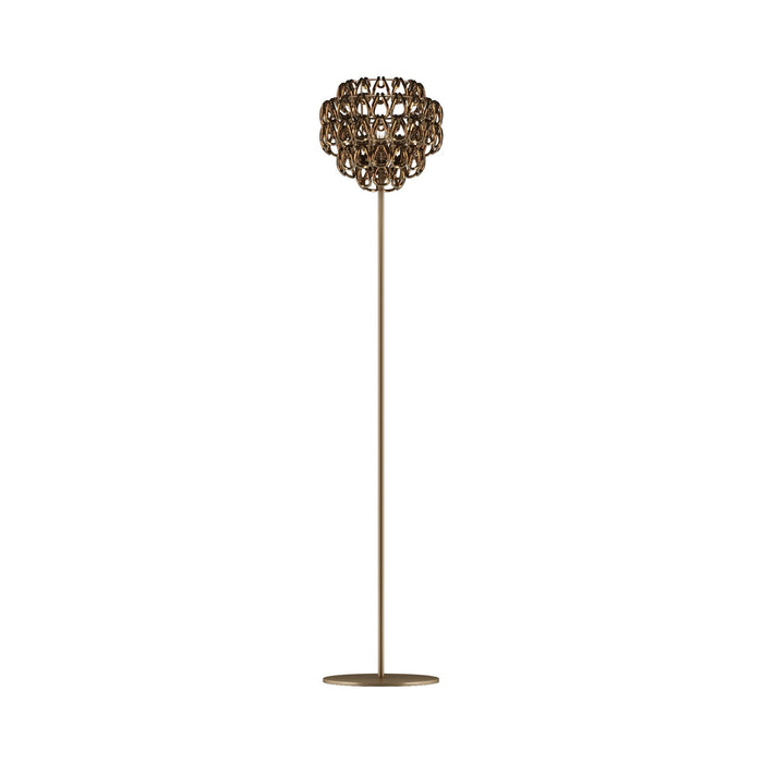 Minigiogali Floor Lamp in Crystal Bronze/Matt Bronze.