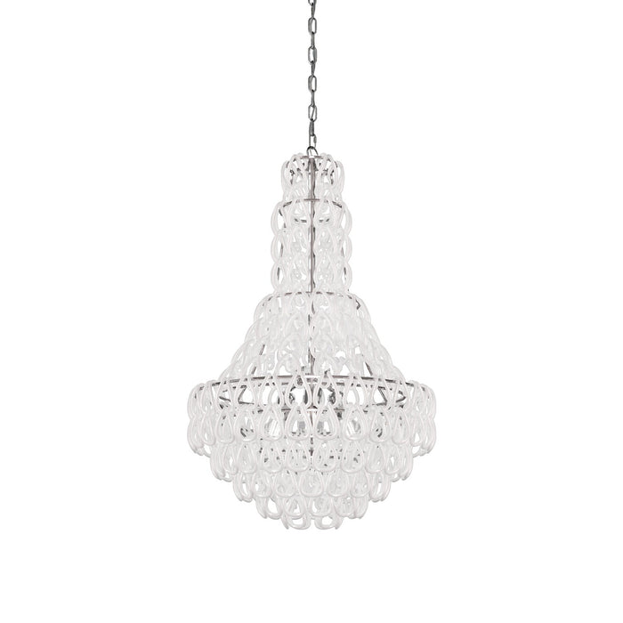 Minigiogali SP CLA Chandelier in White/Glossy Chrome.