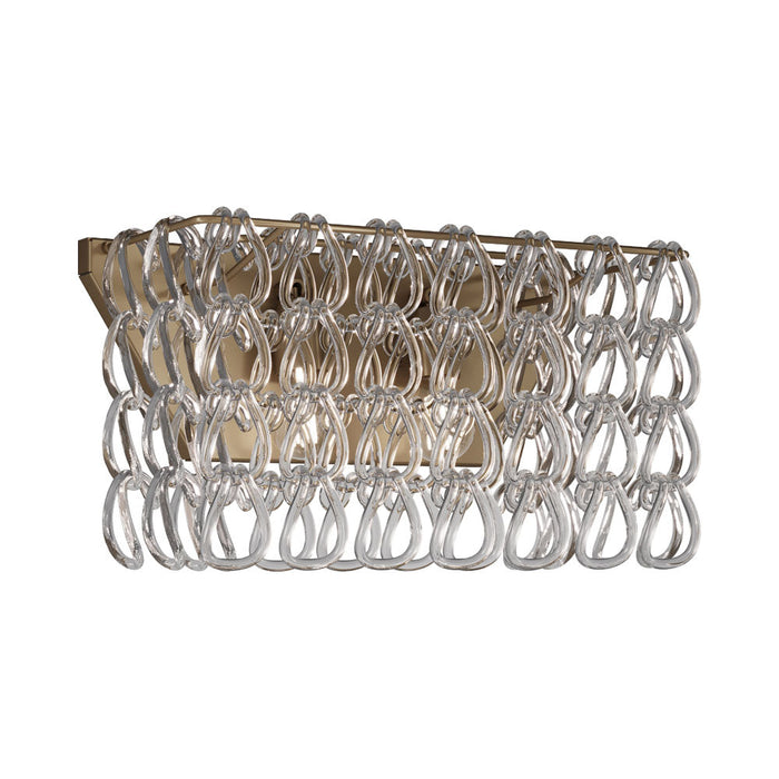 Minigiogali Wall Light in Crystal Transparent/Matt Bronze (9-Inch/20-Inch).