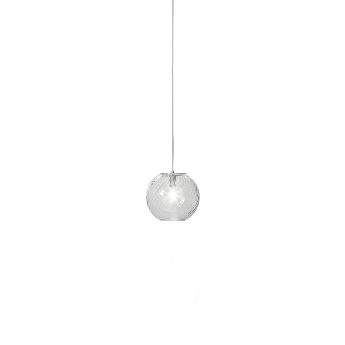 Oto Pendant Light in Crystal Striped (Large).