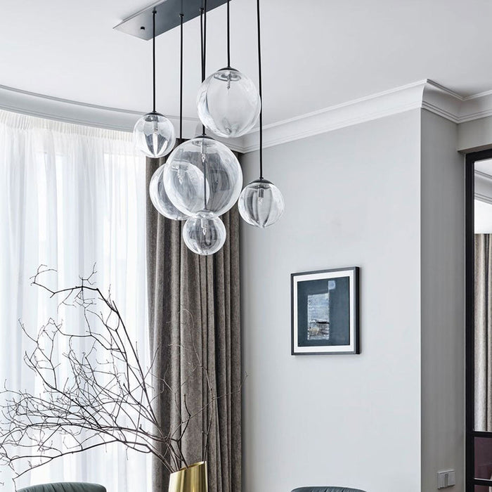 Puppet Linear Pendant Light in dining room.