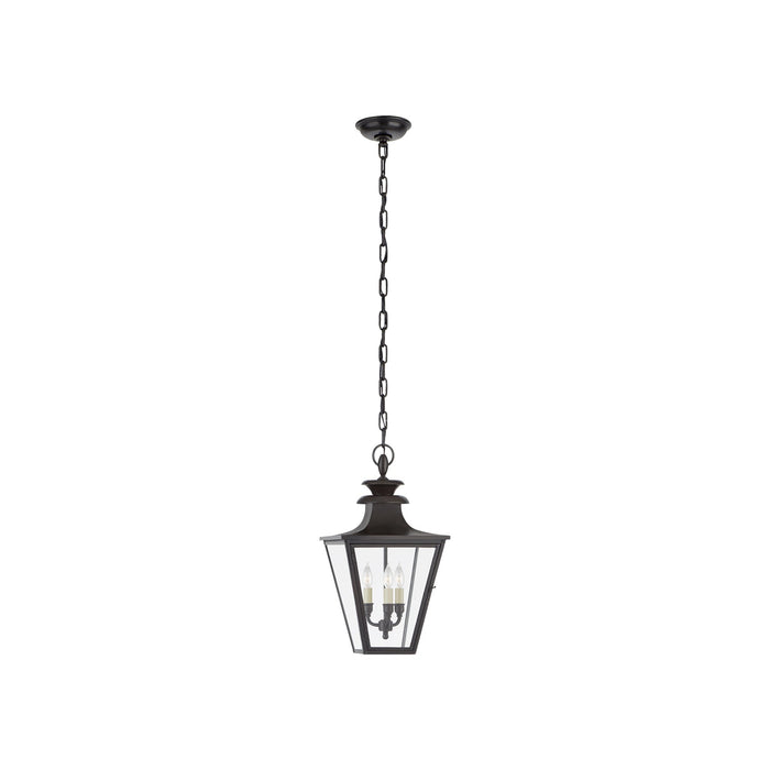 Albermarle Outdoor Pendant Light in Blackened Copper (Small).