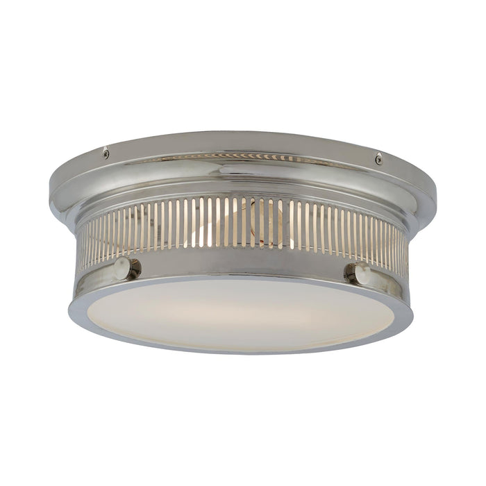 Alderly Flush Mount Ceiling Light in Polished Nickel (Small).