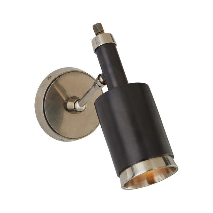 Anders Adjustable Wall Light in Antique Nickel/Bronze.