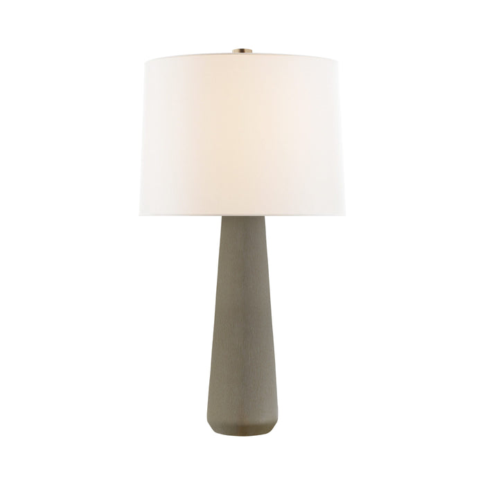 Athens Table Lamp in Shellish Gray.