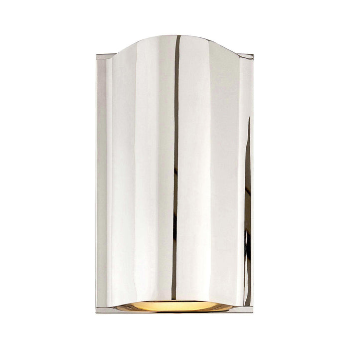 Avant LED Wall Light in Polished Nickel.