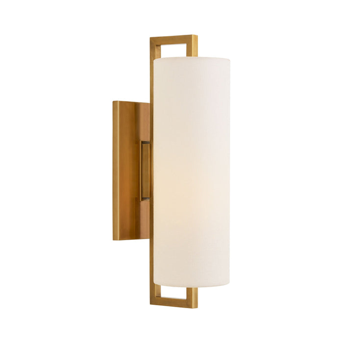Bowen LED Wall Light in Hand-Rubbed Antique Brass.