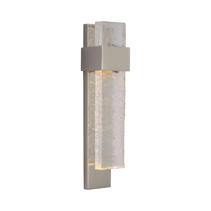 Brock LED Wall Light in Polished Nickel.