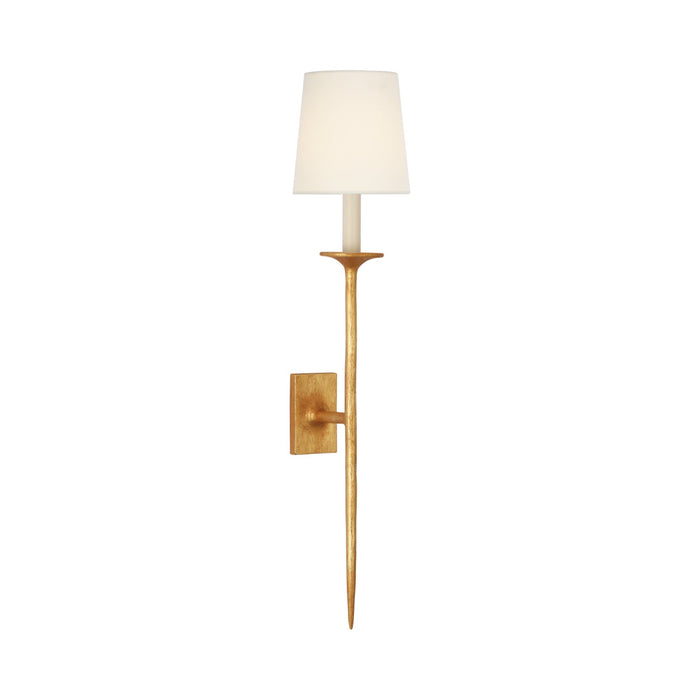 Catina Tail LED Wall Light in Antique Gold Leaf.