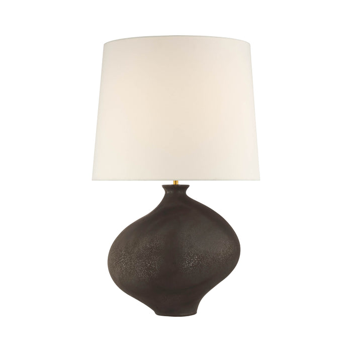 Celia LED Table Lamp in Left/Stained Black Metallic.