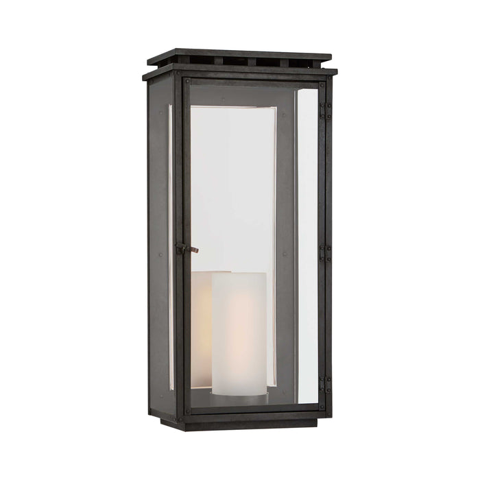 Cheshire Outdoor Wall Light in Polished Nickel (Large).