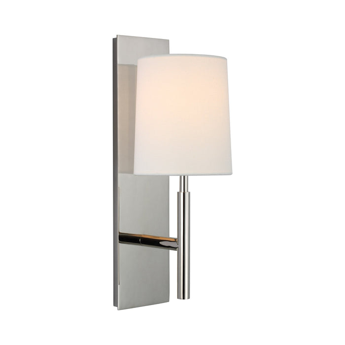 Clarion LED Wall Light in Polished Nickel.