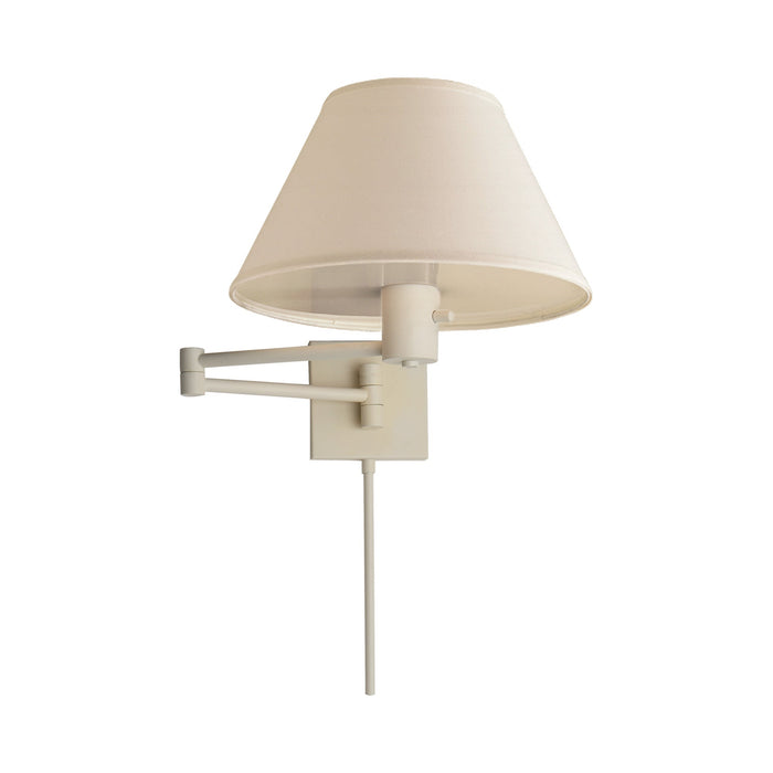 Classic Swing Arm Wall Light in Matte White.
